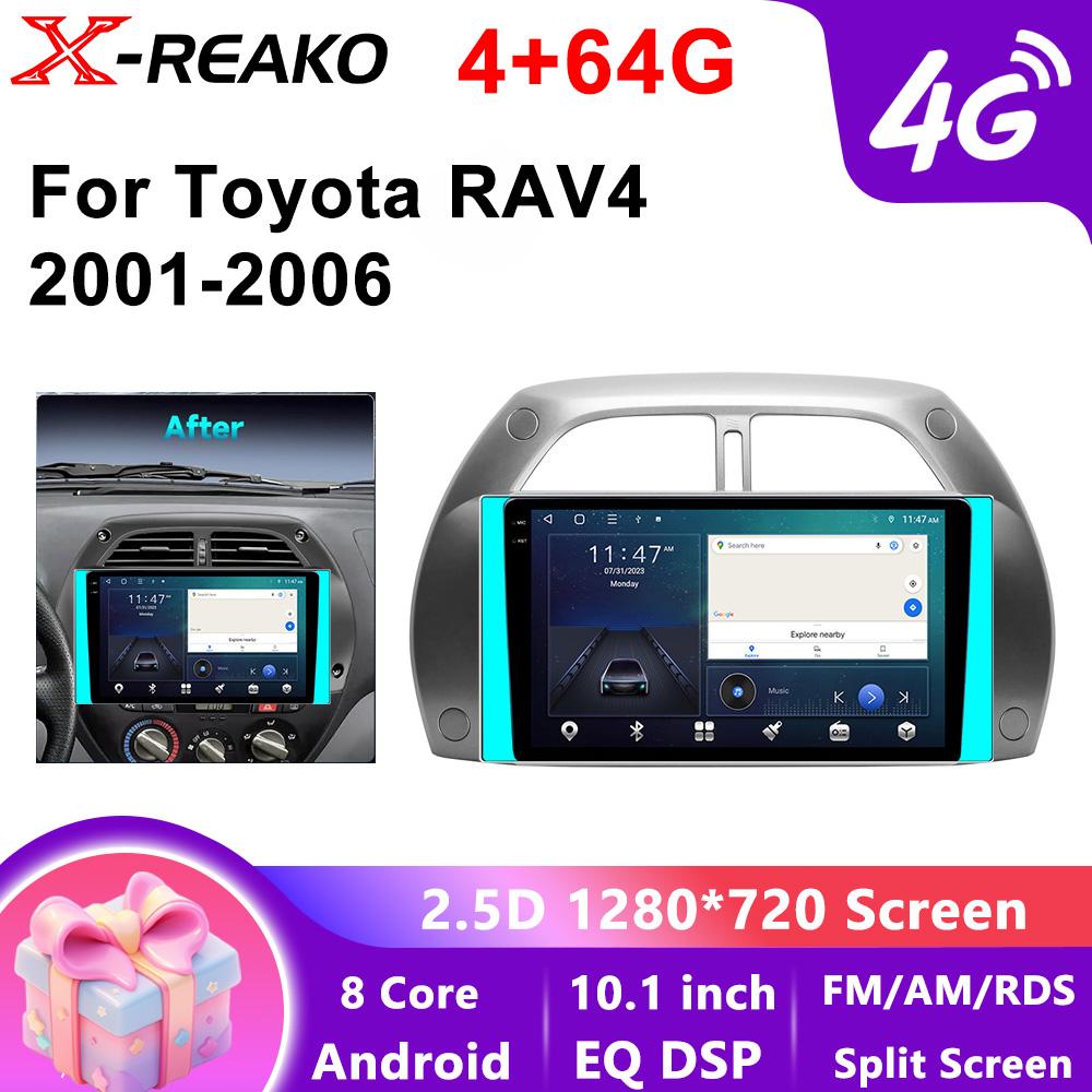 2din Android Car Radio For Toyota RAV4 2001-2006 WirelessCarplay Stereo Player Autoradio WIFI GPS Navigation FM Head Unit