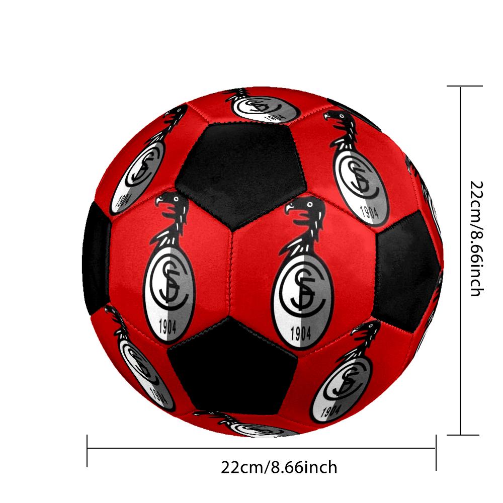 SC Freiburg Indoor Soccer Ball Colorful Machine Stitched PVC Size 5 Team Training Competition Ready Durable High-Bounce Cool Sports Gift