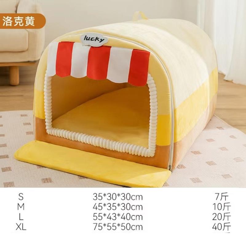 

For Autumn And Winter Thousand Birds Grid Drawer Kennel Large Large S 35x30x30cm
