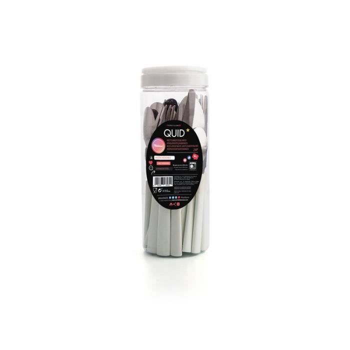Set de couverts - Quid Habitat - 24 pcs - Acier inoxydable - Compatible lave-vaisselle
