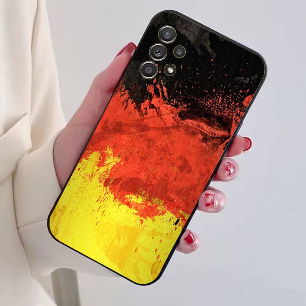 Soccer Support G-Germany Phone Case For Samsung S25,S24,S21,S22,S23,S30,Ultra,S20,Plus,Fe,Lite,Note,10,Black Cover