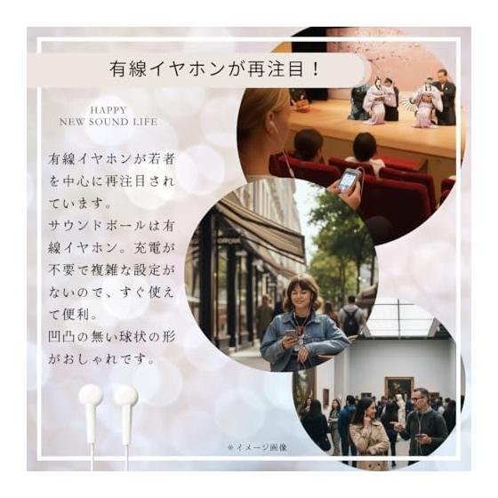 CCH Cartilage Conduction Earphones without Sound Ball Mic White CCH-K4-W Wired Earphones 3.5mm