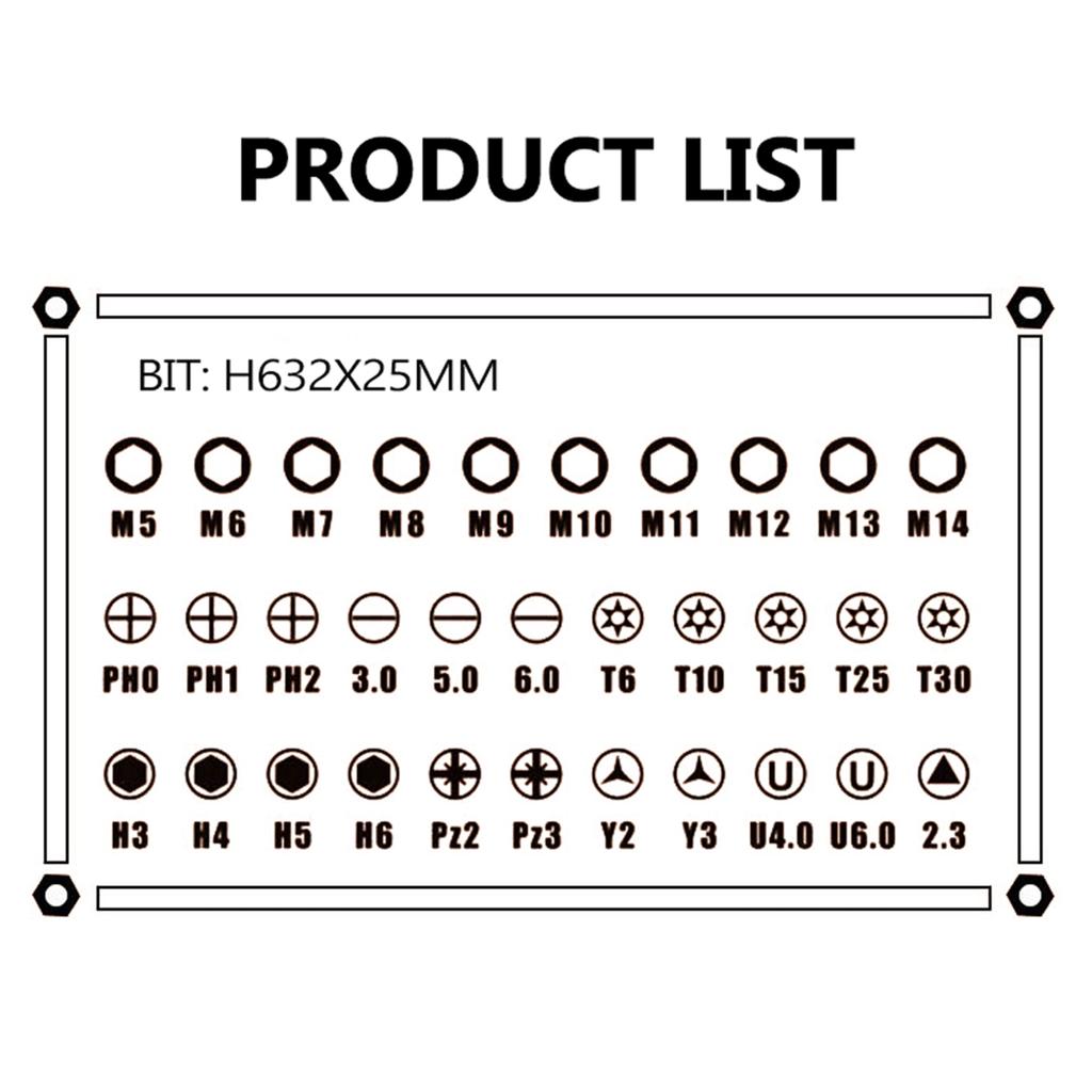 Labor Saving Ratchet Bit Set 38 in 1 Variety With   CRV Steel Material For Home Use