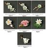 Ceramics Writing Brush Stand Flower Shape Aromatherapy Base Gift Tea Table Oraments  Offices