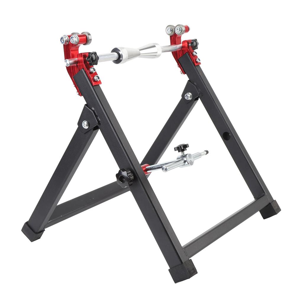 Motorcycle Wheel Balancer Truing Stand Foldable Portable Adjustable Centering Cones Rim Tire Balancer for Sport Dirt