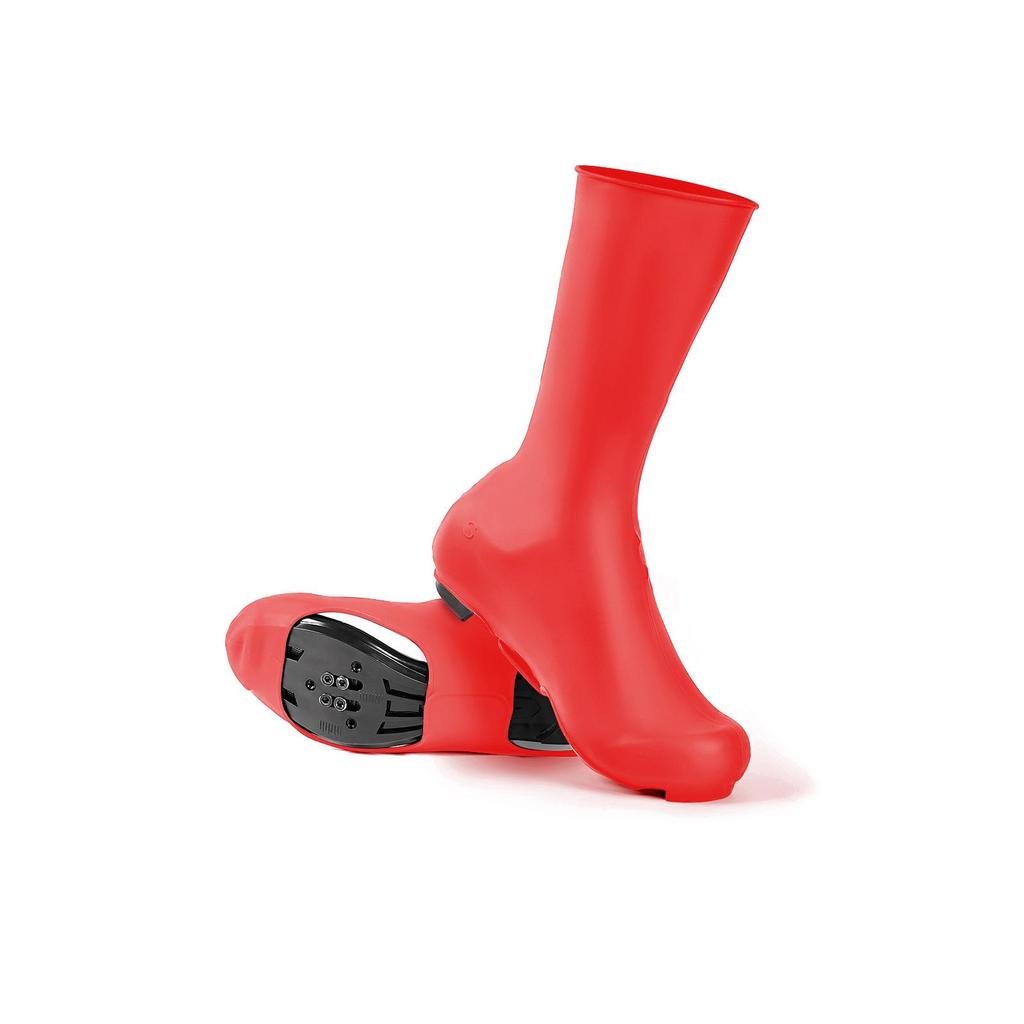 Non-Slip Windproof Waterproof Cycling Shoe Covers - Warm, Low Wind Resistance, Long Tube Silicone Design