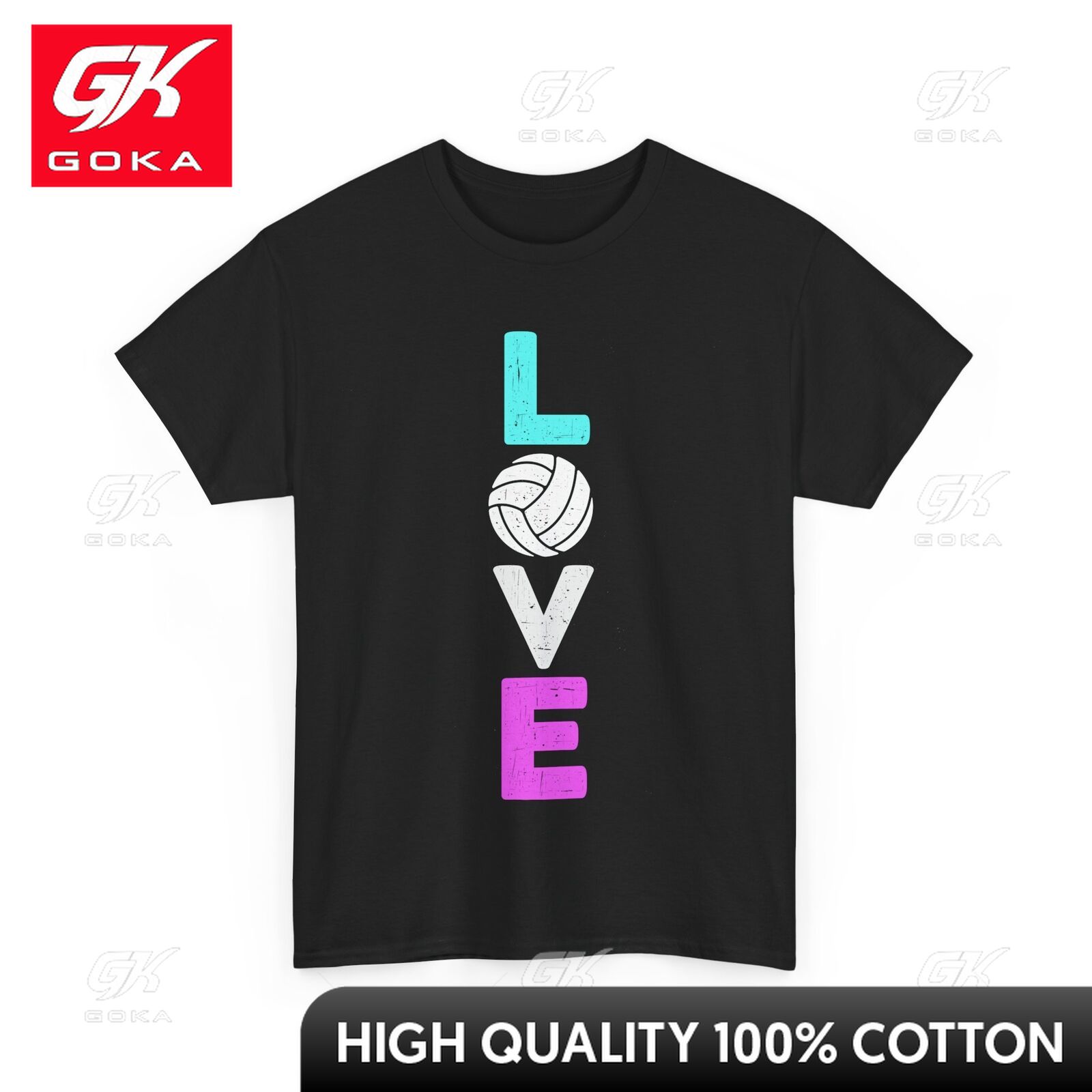 

Love Volleyball Tshirt Volleyball Players Sports Lovers Cute Adorable Crew Neck Cotton Fabric Graphic Tee Weekend Outfit S