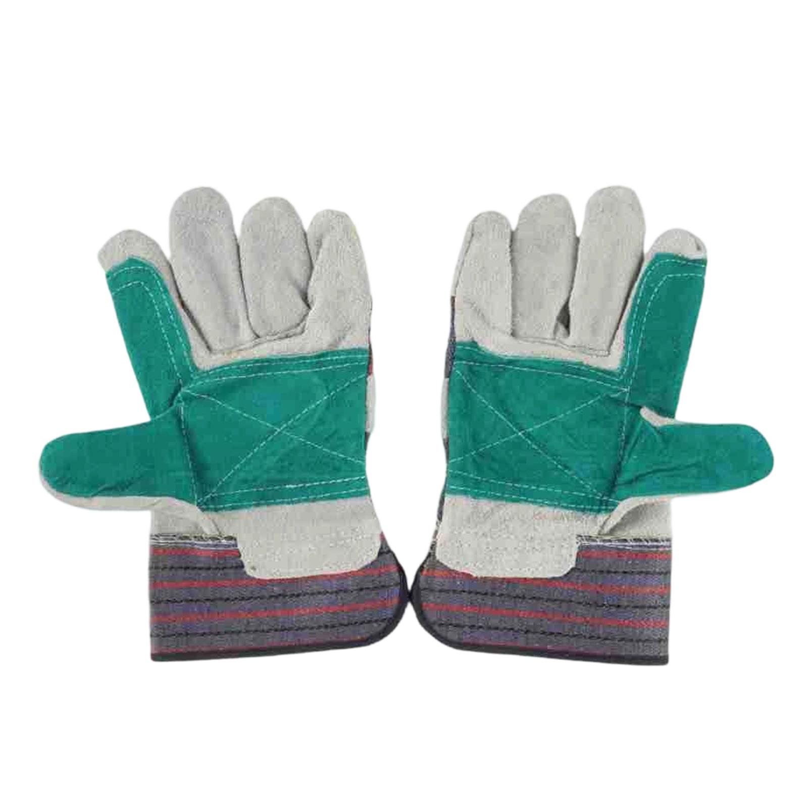 

Cowhide Welding Gloves For Heat Insulation And -burn; Wear-resistant And -prick Gloves For Long-lasting Use; Soft And Comfortable Work. One Size