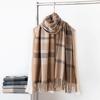 Plaid Scarf Autumn and Winter Imitation Cashmere Shawl Warm Scarf Versatile Tassel Fashion High End New Men and Women Thickened