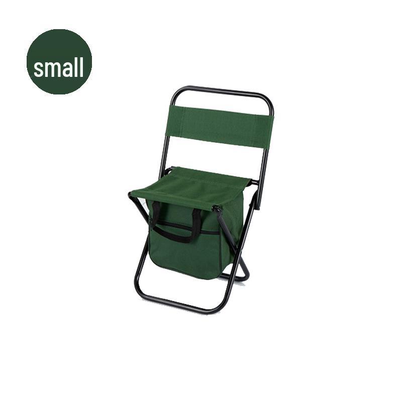 Portable Outdoor Folding Chair - Multifunctional Recliner & Handheld Stool with Printed Logo