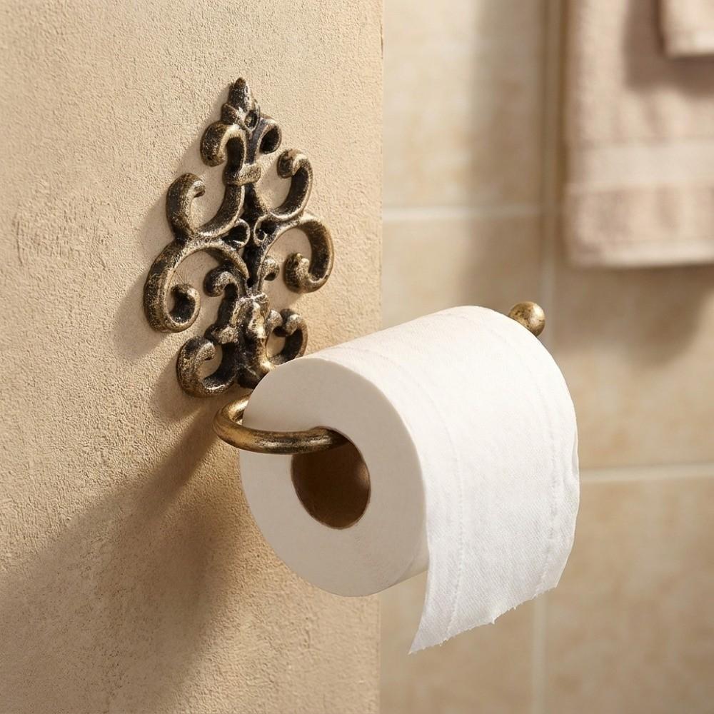 Wall-Mounted Paper Towel Holder European Style Tissue Roll Rack Paper Dispenser Bathroom