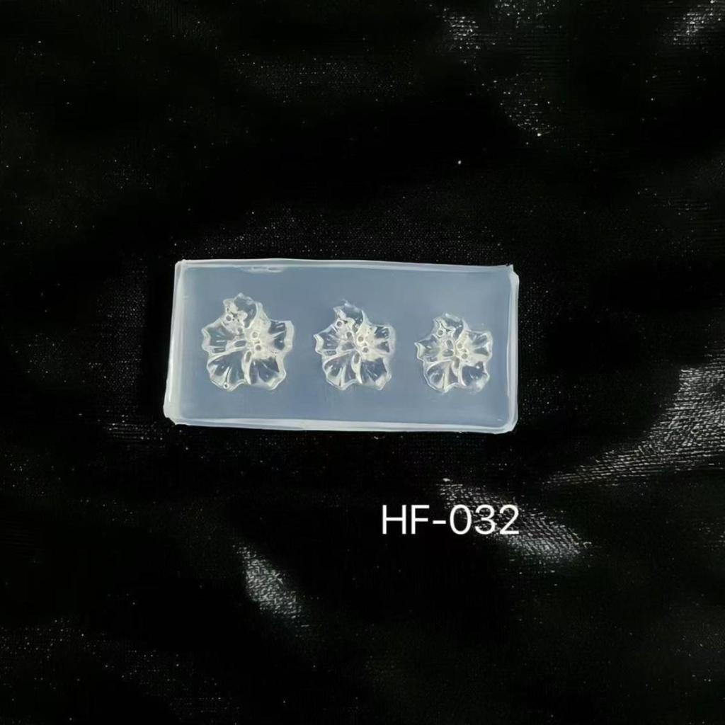 3D Nail Decoration Mold: Diamond, Flower, Rose, Seashell, Cane Shapes