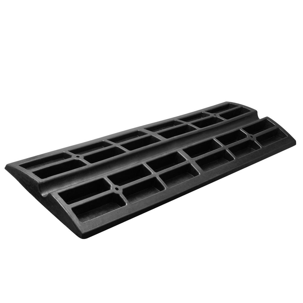 Curb Ramp, 2.6" Rise Rubber Driveway Ramps, Heavy Duty 33069 Lbs Weight Capacity Threshold Ramp, Curbside Bridge Ramps for Loading Dock Garage