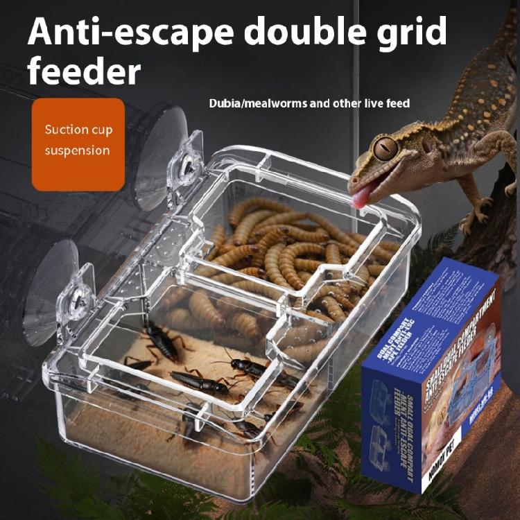 Suction Cup Reptiles Feeders, Reptiles Feeding Food Water Bowl Escape Proof Worms Dish Geckos Feeders Coloretto Bowl