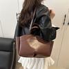 Casual Tote Bag Set Solid Color Large Capacity Handbag Versatile Commuting Bags Armpit Shoulder Bag For Women Gifts