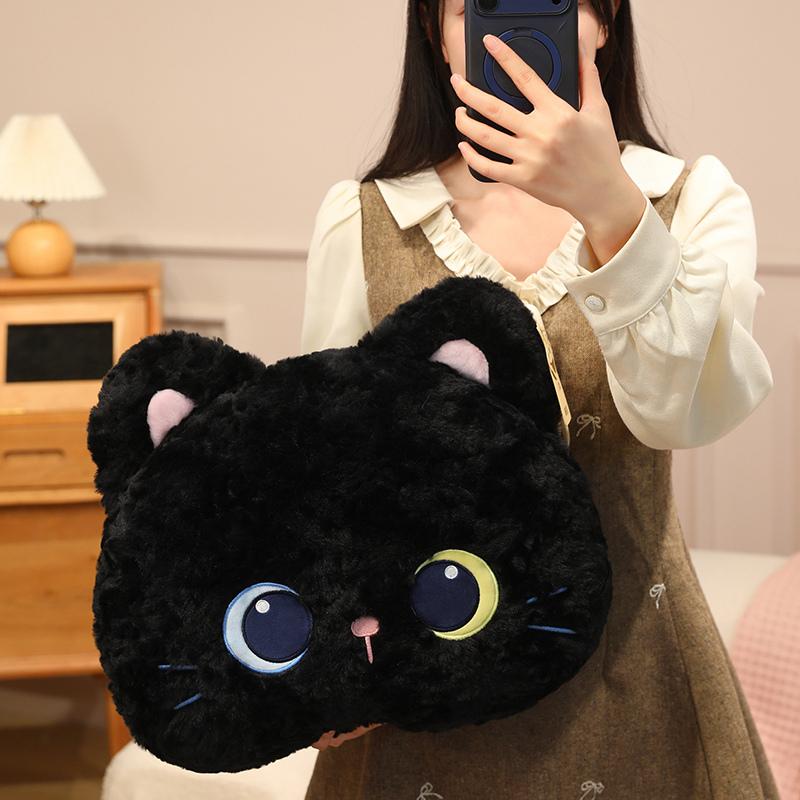 40cm Cute Cat Plush Pillow Stuffed Soft Kawaii Calico Black CatThrow Pillow Cushion Sofa Home Decoration Toy Plush Cat Gift
