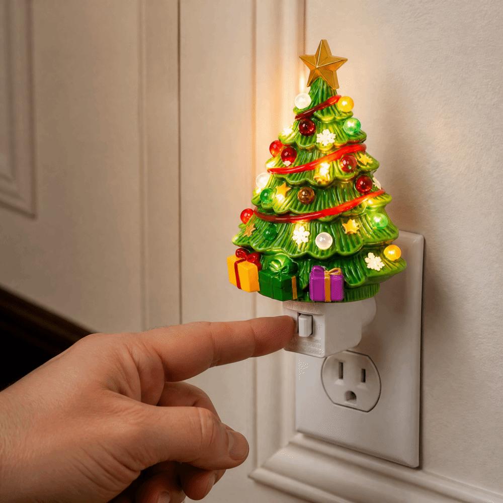 Feiertagsbeleuchtung Weihnachtsanänger Warmes Licht Vintage Nachtlicht Schlafzimmer Nachtlicht