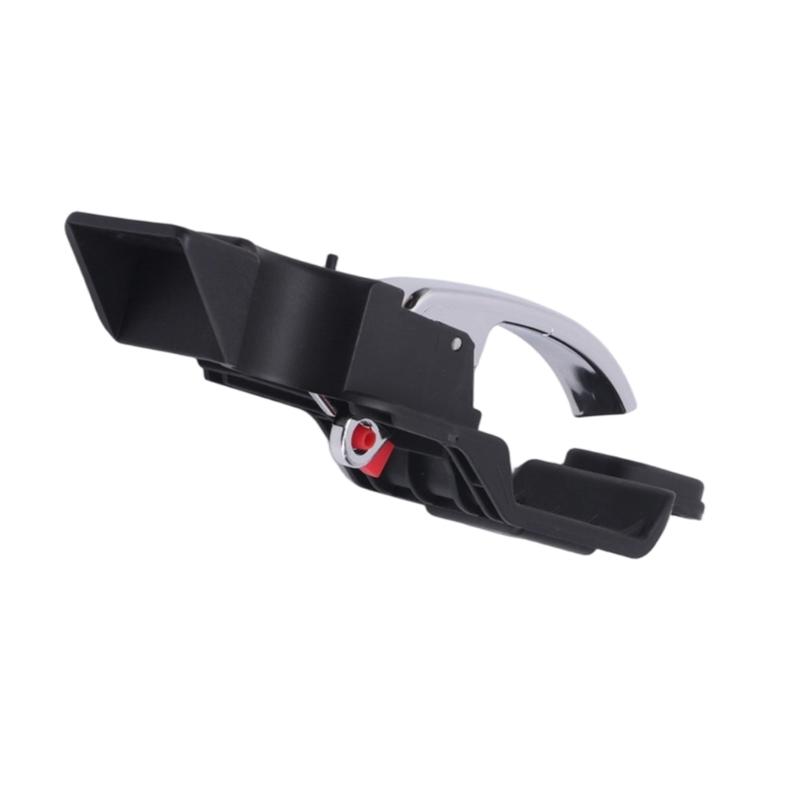 Front Inside Door Handle Assembly with Plastic Construction, Integrated Pull Lever, and Multiple Mounting Openings