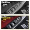4x Fiber Carbon Inner Switch Window Bezel Control Panel for Honda Accord 2018-22