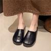 Wear the New Lazy Loafer Single Shoes Women's Shoes 2025 New Autumn One-pedal Bag Head and Half Slippers