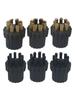 6pcs Steam Cleaner Brass Nylon Brush Head Replacement Parts Fit For Steam Mop 5 Steam Cleaner Brass Components Head Parts Set