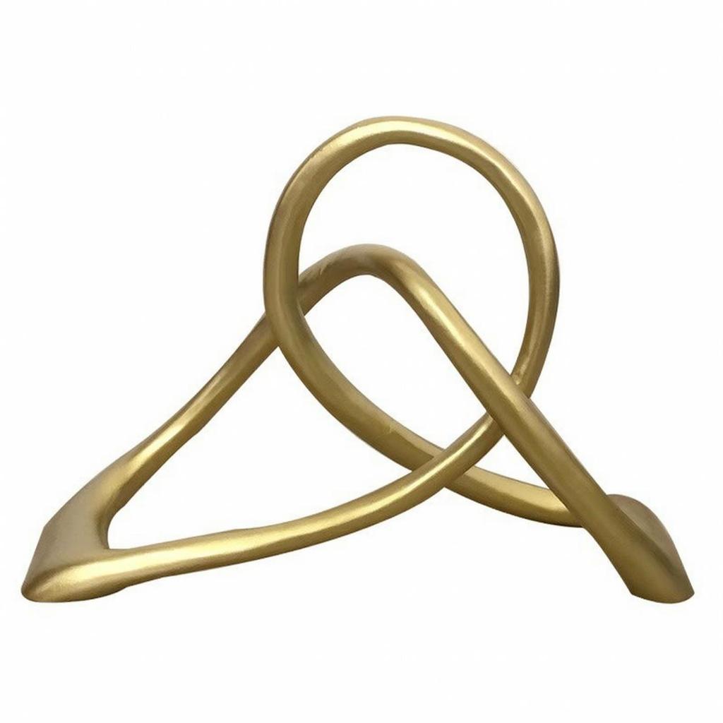 Geometric Knot Sculpture Modern Tabletop Statue Artistic for Office, Minimalists