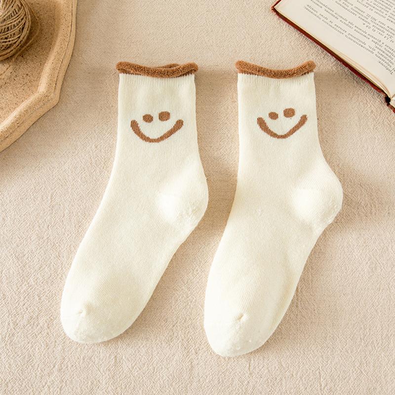 

1-20 пар носков детские зимние утолщенные и теплые носки-петли плюшевые махровые японские женские напольные носки средней длины хлопковые носки 1 Pair