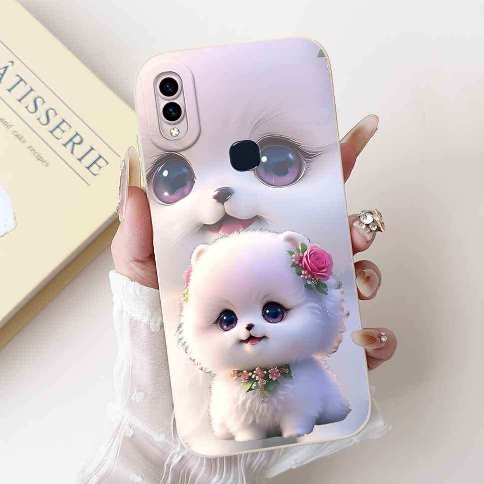 For Vivo V9 1723 Case Vivo V9 Youth 1727 1726 Fashion Flowers Soft Silicone Back Cover For Vivo Y85 Y85 6.3" Protective Cases
