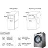 Geometric Cotton Linen Waterproof Dust Covers Washing Machine Covers Refrigerator Organizer Fridge Dust Cover Home Decor Lavador
