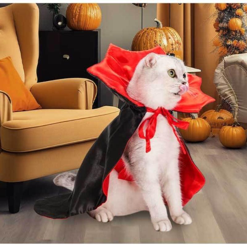 Pet Halloween Costumes Cat Personalized Vampire Capes Lightness Easy To Wear Stereoscopic Beautiful Puppy Clothes Pet Supplies