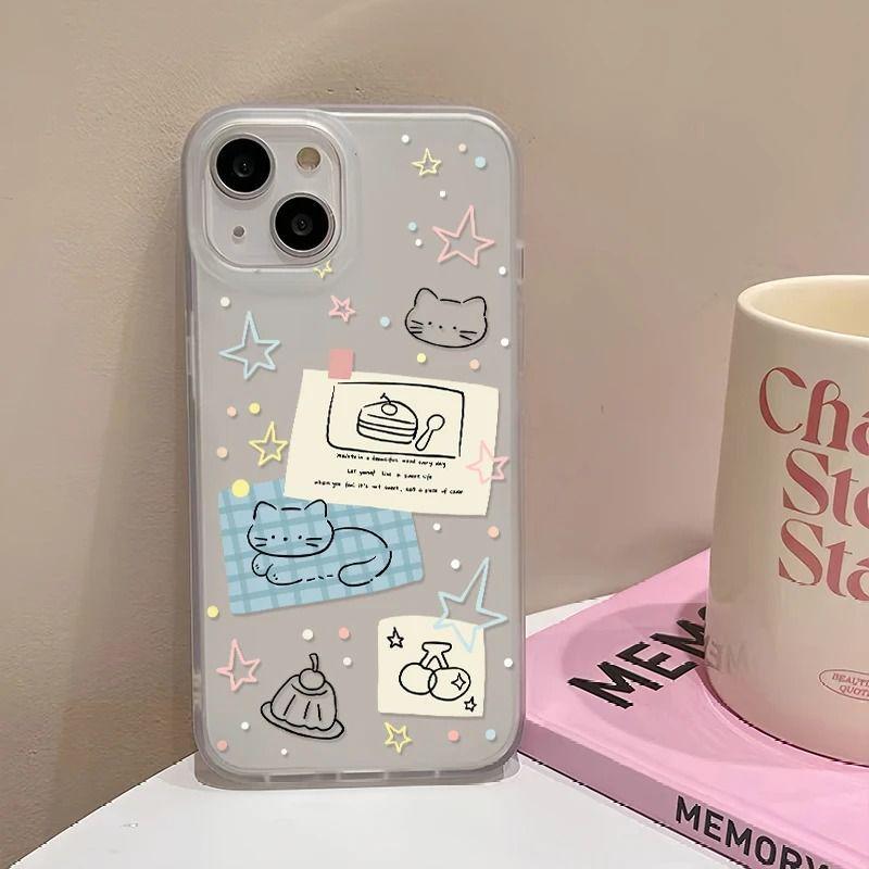 Star Kitten Soft Frosted Phone Case for Apple iPhone 13-17 PROMAX