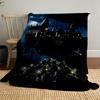 1pc Harry Potter Castle Night Boat Outdoor Flannel Throw Blanket All Season Soft Warmth,Home Decor 1031195