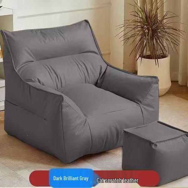 Comfortable Lazy Sofa: Convertible Single Bean Bag for Living Room or Balcony