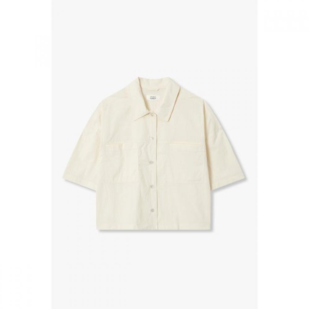 Studio Tomboy Back Pleat Short Sleeve Shirt  9175221989 