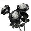 5pcs 51cm Silk Black Rose Artificial Flower Head Bouquet Home Living Room Wedding Chritmas Decoration New Year Decoration