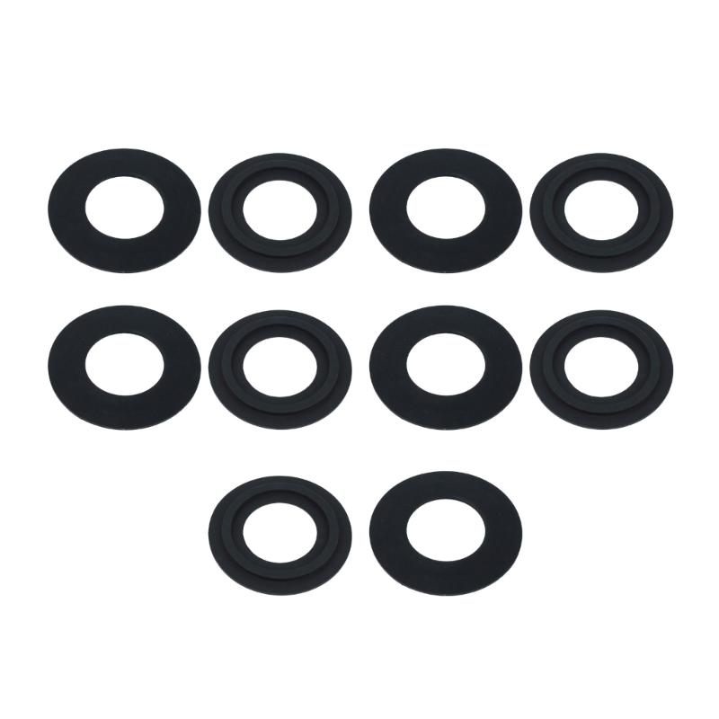 

Set Of 10 Rubber Gaskets Washers Leak Proof Sealing Easy To Install Rubber Seal Rings set for Bathroom Sinks & Drain 1