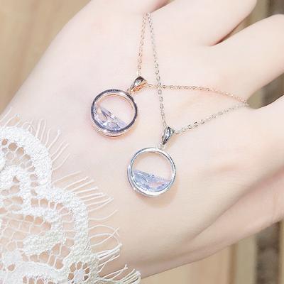 Collares Regalo de vacaciones para mujer Anillo redondo Temperamento Collar popular para mujeres Amuletos Moda Vintage Colgante Joyería
