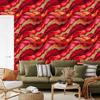 Ink Wallpaper Red, Orange, Gold and Pink 50x1000