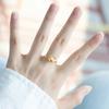 Gold Adjustable Cute Color Rabbit Ring With Adorable Smiling Face Women For