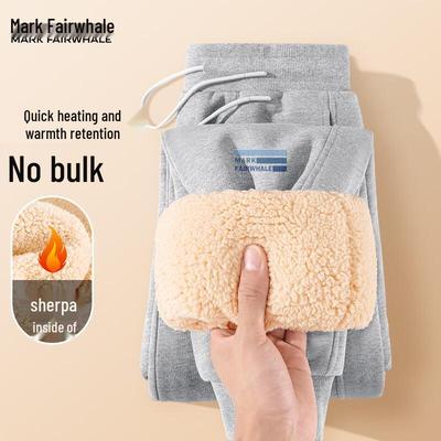 Mark Fairwhale Herren Freizeit-Hose mit Fleece-Futter und Bündchen
