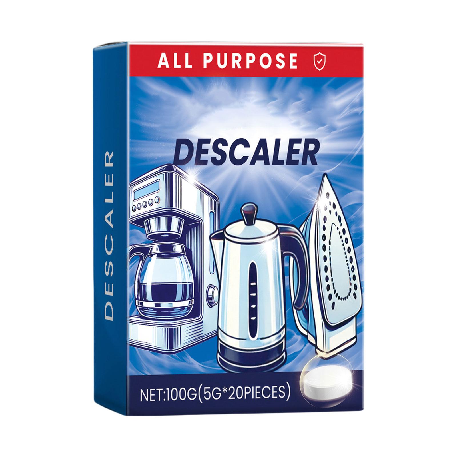 

20 штук салфеток для удаления накипи из кофеварки, средство для удаления накипи из бытовой техники, чистящие таблетки для удаления пятен и известкового налета