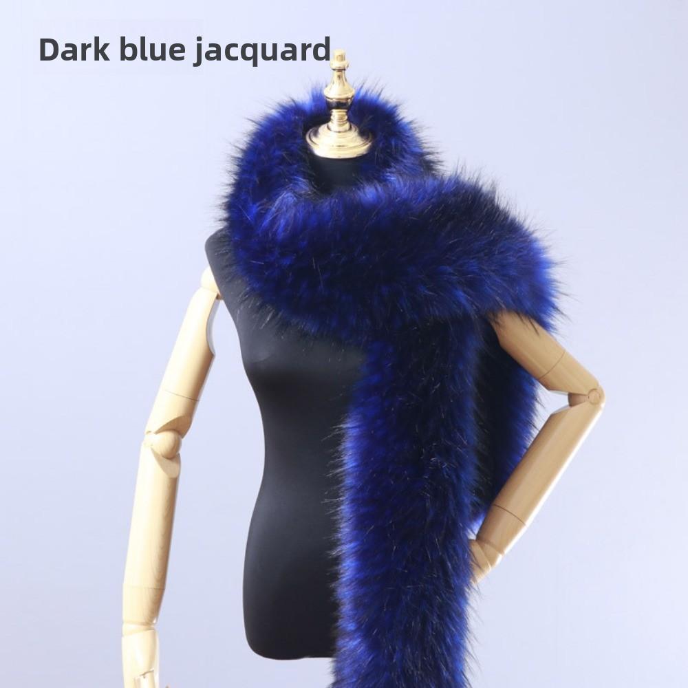 Herbst und Winter Imitat Pelzkragen Imitat Fuchspelz Waschbärpelz Schal Verlängert Dick Schal Warmer Schal Schal Pelzkragen