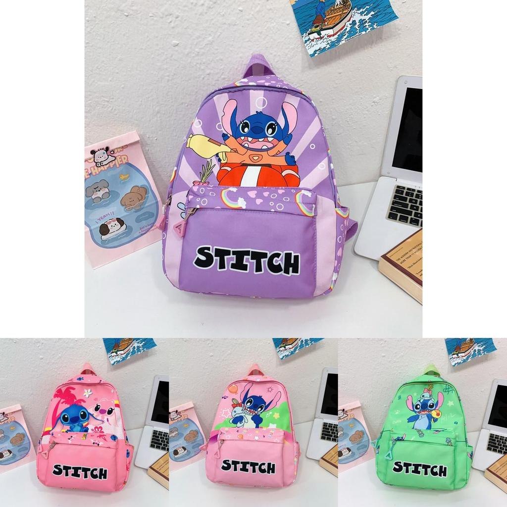 Stitch Childrens Cartoon Backpack With Breathable Nylon Material For Kindergarten Kids