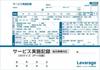 [Set of 10] Home Care Service Record Forms, Perforated Type, 2-Part Carbonless Copy, 50 Sets, A5 Size, Set of 10 Books, Includes Hole Punch and Cardbo