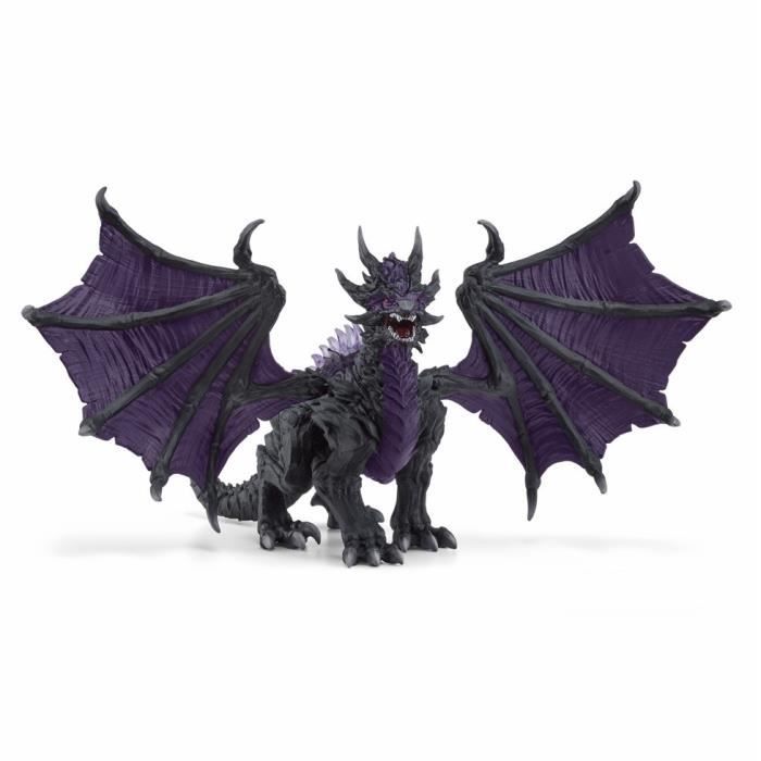 Figurine Dragon des Ténebres, jouet ultra-réaliste et durable avec ailes mobiles, Schleich 70152 Eldrador Creature, des 7 ans