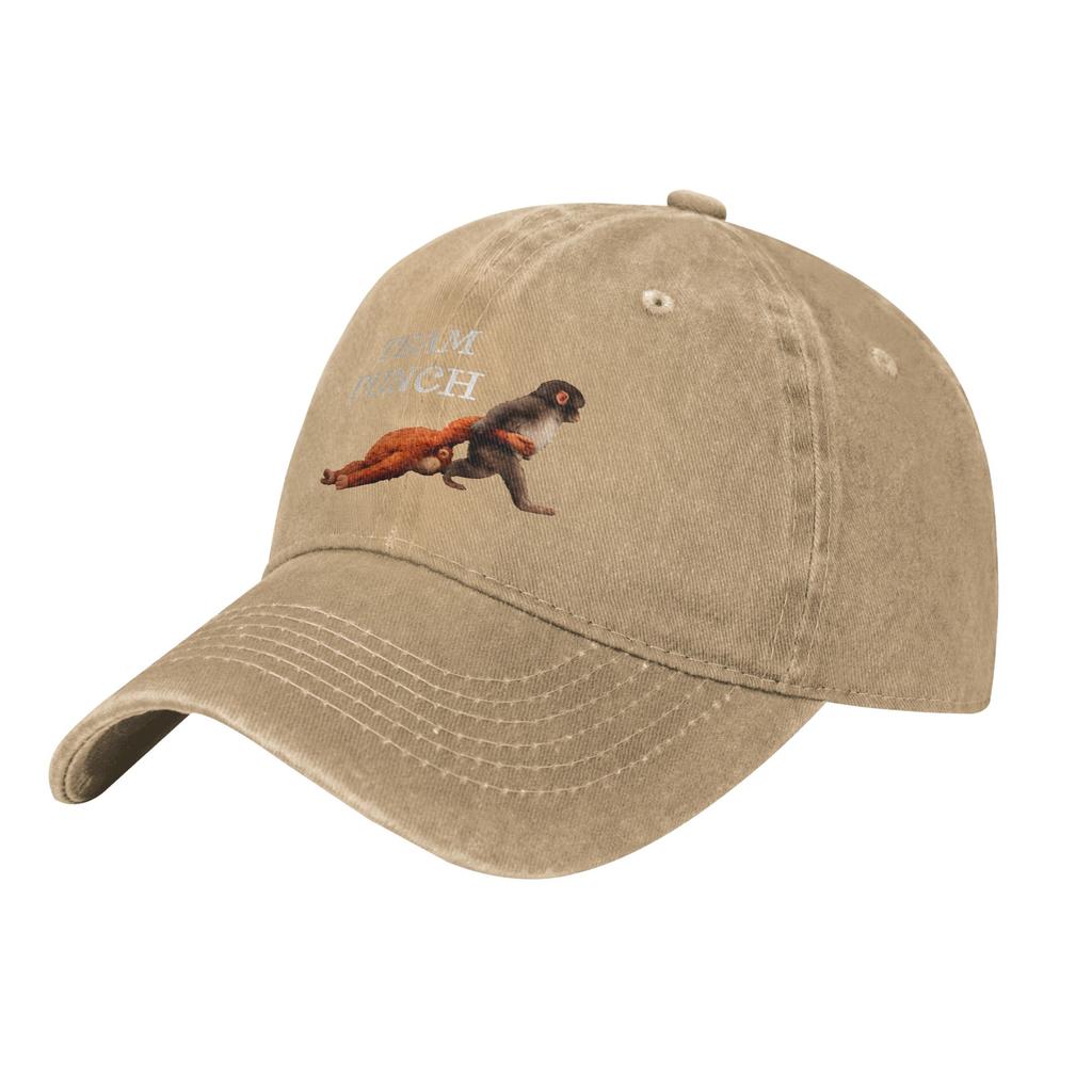 Punch Monkey Cute Baseball Cap Vintage Distressed Washed Snapback Hat Unisex Outdoor Summer Gift Caps Hat