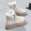 Snow boots women's 2025 new winter velvet thickened Martin boots short boots women's shoes versatile student non-slip cotton shoes