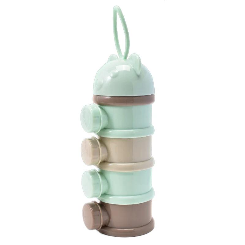 1pc Large capacity baby formula multi-layer packaging box, portable travel bag, moisture-proof sealed rice paste snack box