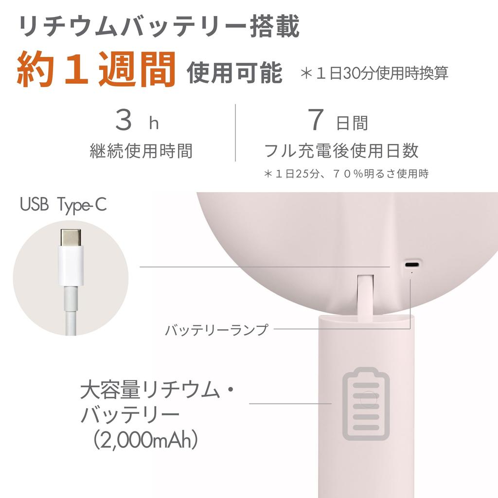 PRIDEMII Multifunctional LED Makeup Mirror with Pad Easy Touch Brightness Stepless Makeup Tabletop Mirror with Light Pole-Shaped Built-in Stand,