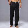 Frühling und Herbst Herren Leinen elastische Taille atmungsaktive Freizeithose